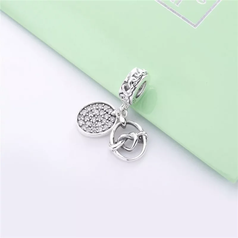 (afbeelding voor) Pandora Knotted Hearts Bedel - 798095CZ - Bekijken 2