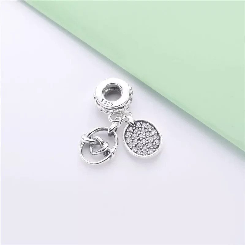 (afbeelding voor) Pandora Knotted Hearts Bedel - 798095CZ - Bekijken 3