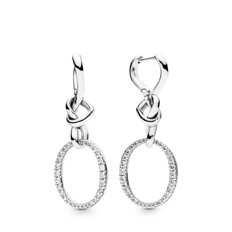 (afbeelding voor) Pandora Knotted Hearts Oorbellen - 298110CZ