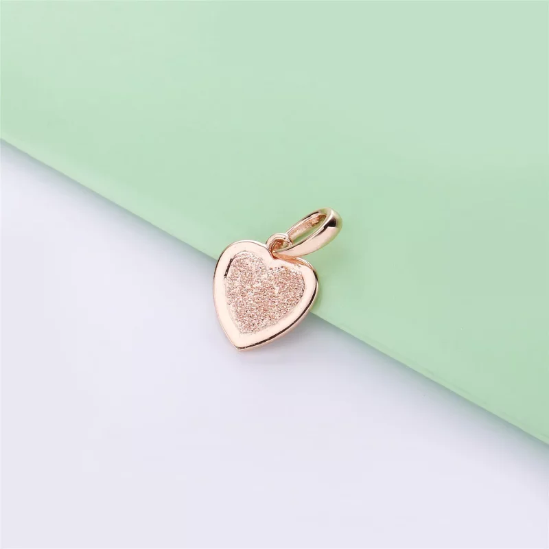 (afbeelding voor) Pandora Matte Brilliance Heart Hanger - 387926 - Bekijken 2