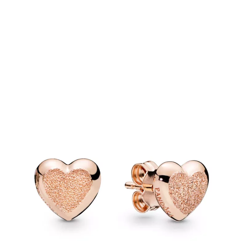 (afbeelding voor) Pandora Matte Brilliance Hearts Oorbellen - 287928