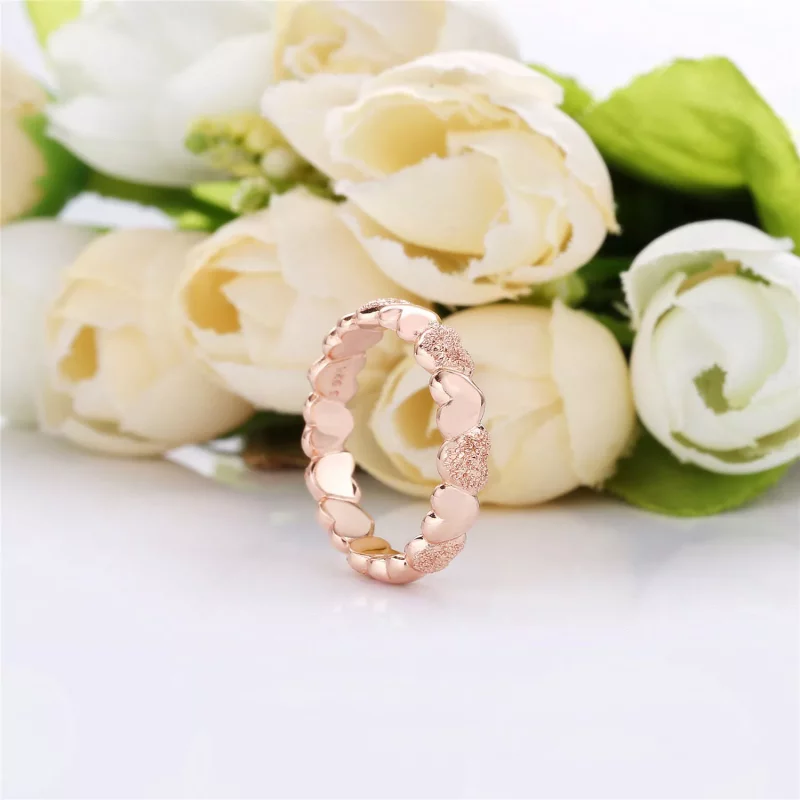 (afbeelding voor) Pandora Matte Brilliance Hearts Ring - 187950 - Bekijken 2