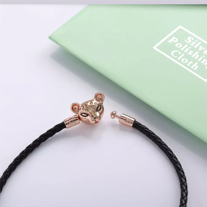 (afbeelding voor) Pandora Moments Woven Leather Armband - 588053Cbk-S - Bekijken 4