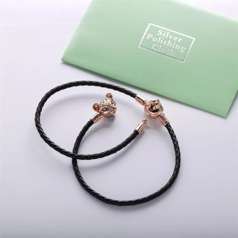 (afbeelding voor) Pandora Moments Woven Leather Armband - 588053Cbk-S - Bekijken 5