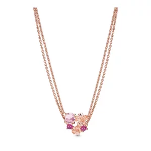 Pandora Perzik Bloesem Bloem Ketting - 388101Ncc (afbeelding voor) Pandora Perzik Bloesem Bloem Ketting - 388101Ncc