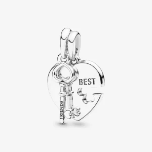 (afbeelding voor) Pandora Beste Vriendenhart & Sleutel Hanger 398130