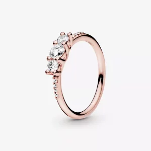(afbeelding voor) Pandora Clear Three-Stone Ring 186242CZ