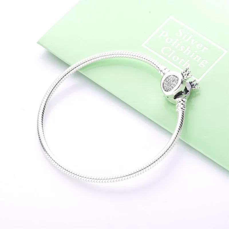 (afbeelding voor) Pandora Moments Kroon O & Slangenketting Armband 598286CZ - Bekijken 3
