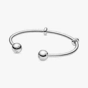 Pandora Moments Slangenketting-Stijl Open Bangle 598291 (afbeelding voor) Pandora Moments Slangenketting-Stijl Open Bangle 598291