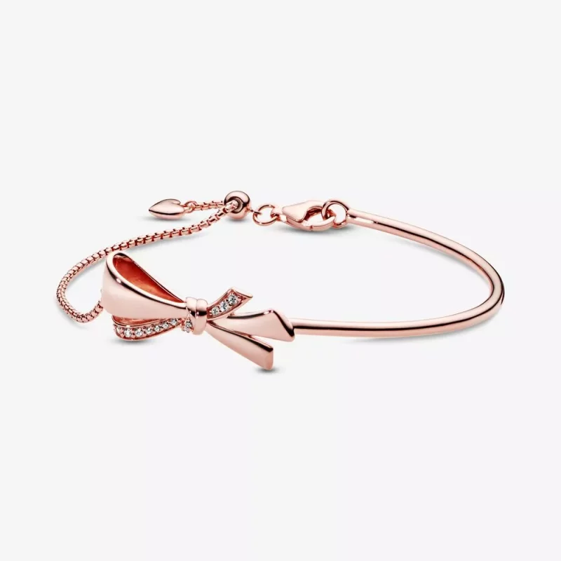 (afbeelding voor) Pandora Rose Sierlijke Bow Bangle 587242CZ
