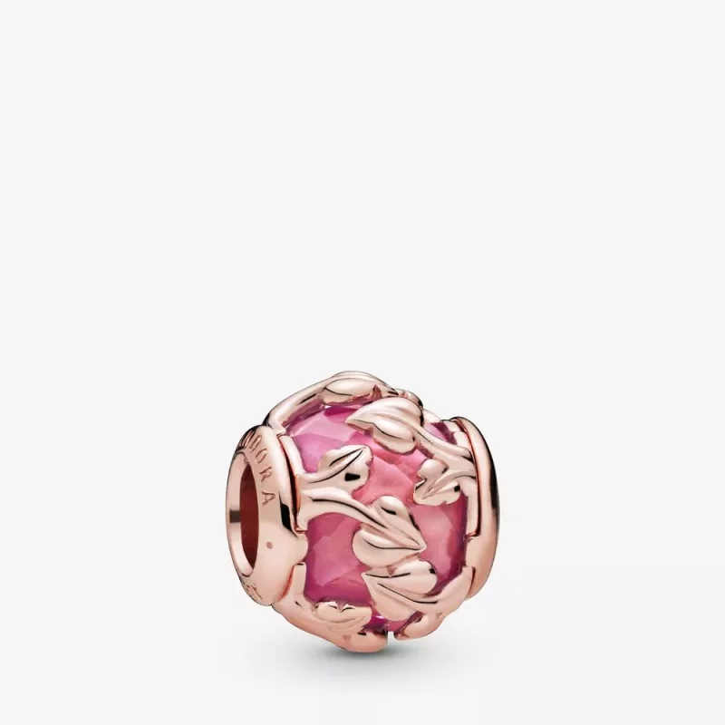 (afbeelding voor) Pandora Roze Decoratieve Bladeren Bedel 788238Ssp