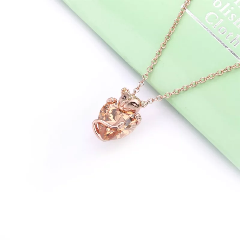 (afbeelding voor) Pandora Sprankelende Leeuwin Hart Ketting Met Hanger 388068CZm - Bekijken 2