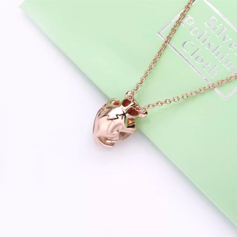 (afbeelding voor) Pandora Sprankelende Leeuwin Hart Ketting Met Hanger 388068CZm - Bekijken 3