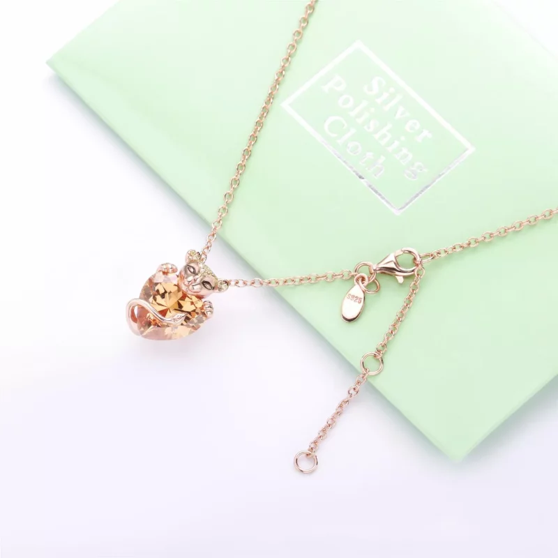 (afbeelding voor) Pandora Sprankelende Leeuwin Hart Ketting Met Hanger 388068CZm - Bekijken 4