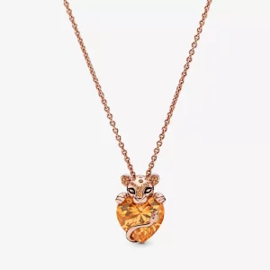 Pandora Sprankelende Leeuwin Hart Ketting Met Hanger 388068CZm (afbeelding voor) Pandora Sprankelende Leeuwin Hart Ketting Met Hanger 388068CZm
