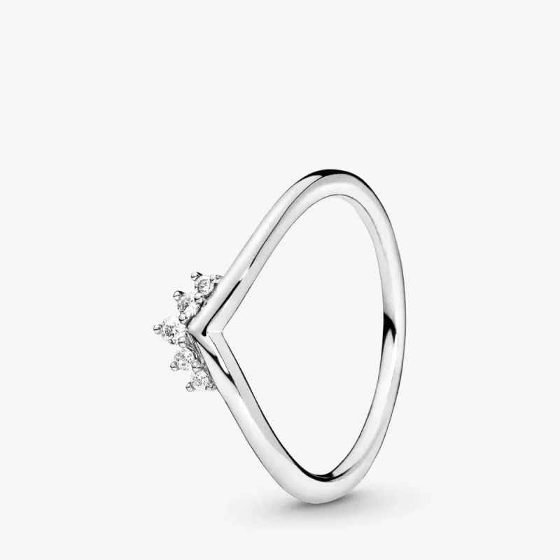 (afbeelding voor) Pandora Tiara Wishbone Ring 198282CZ