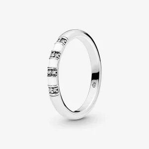 (afbeelding voor) Pandora Witte Strepen Ring 198052CZ