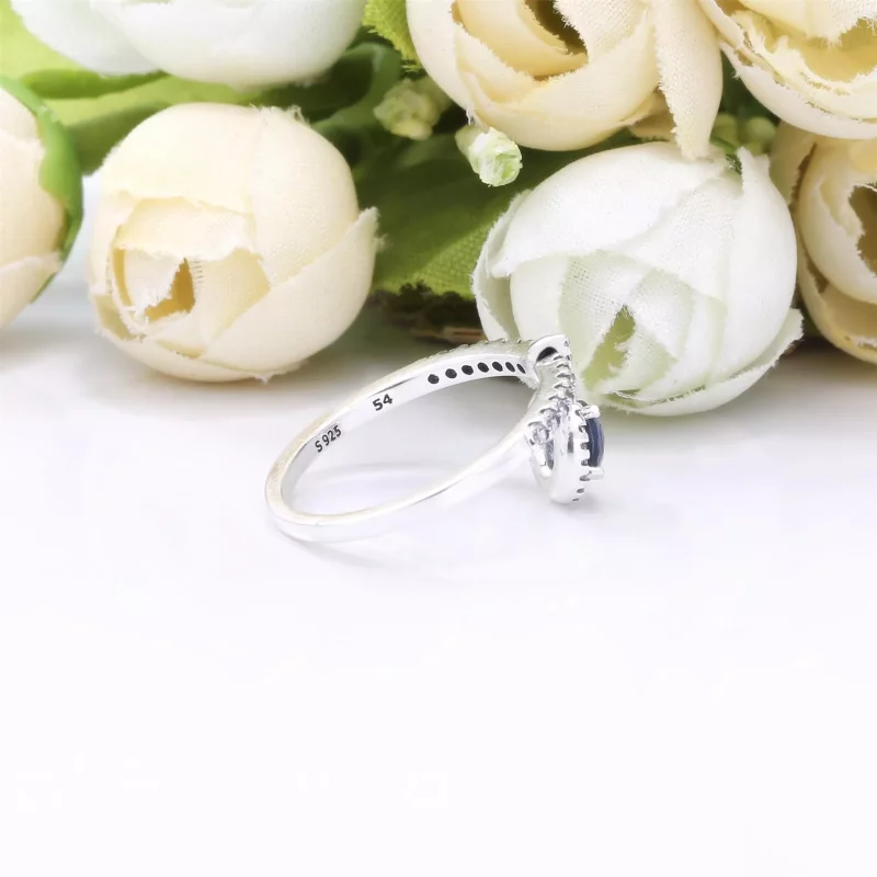 (afbeelding voor) Pandora Blue Bungelende Ronde Sparkle Ring 198491C01B - Bekijken 4