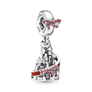 (afbeelding voor) Pandora Disney Parks Holiday Kasteel Sterling Zilver Hangende Bedel 798227CZr