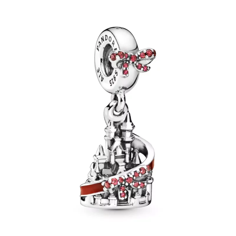 (afbeelding voor) Pandora Disney Parks Holiday Kasteel Sterling Zilver Hangende Bedel 798227CZr