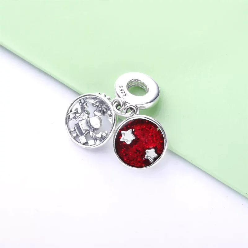 (afbeelding voor) Pandora Kerstman Hangende Bedel Met Tekst Love Peace Joy 798468C01 - Bekijken 4