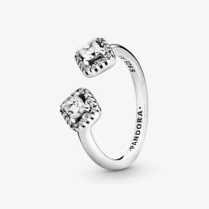 (afbeelding voor) Pandora Square Sparkle Open Ring 198506C01