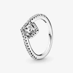 (afbeelding voor) Pandora Square Sparkle Wishbone Ring 198420C01