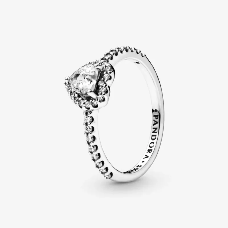 (afbeelding voor) Pandora Verhoogd Hart Ring 198421C01