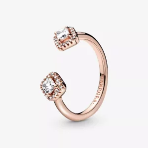 (afbeelding voor) Pandora Vierkante Sprankeling Open Ring 188506C01