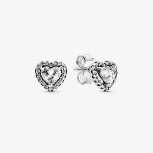 (afbeelding voor) Pandora Elevated Heart Oorknopjes 298427C01