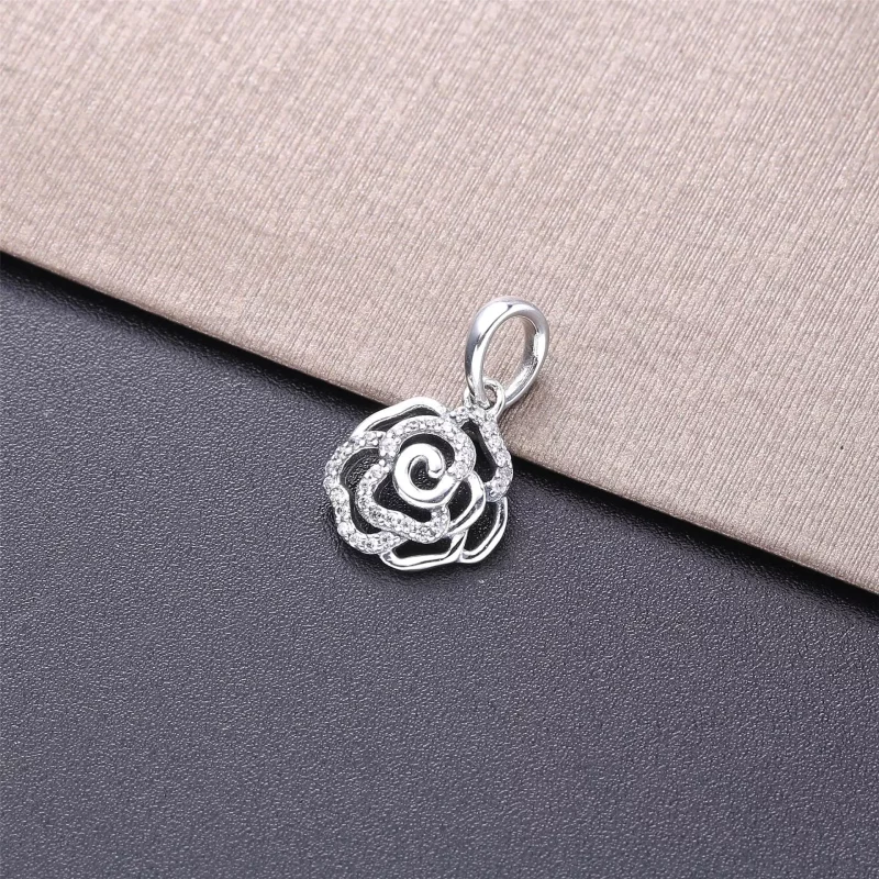 (afbeelding voor) Pandora Glinsterende Rose Floral Hanger 390368CZ-90 - Bekijken 3
