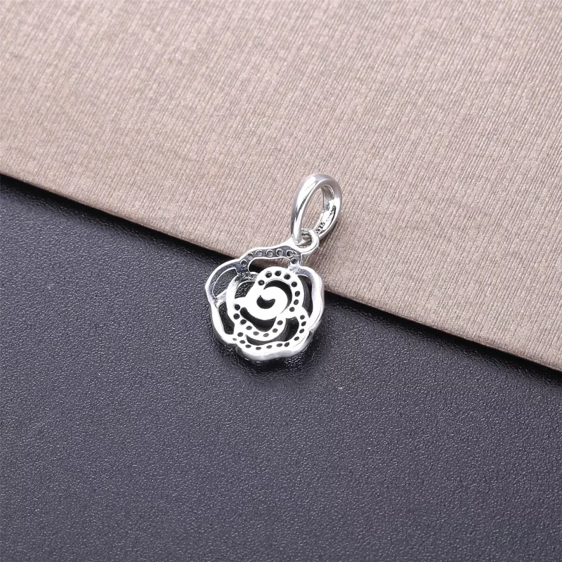 (afbeelding voor) Pandora Glinsterende Rose Floral Hanger 390368CZ-90 - Bekijken 4