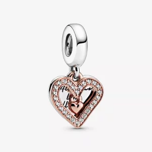 (afbeelding voor) Pandora Sprankelende Vrije Hand Hart Hangende Bedel 788693C01