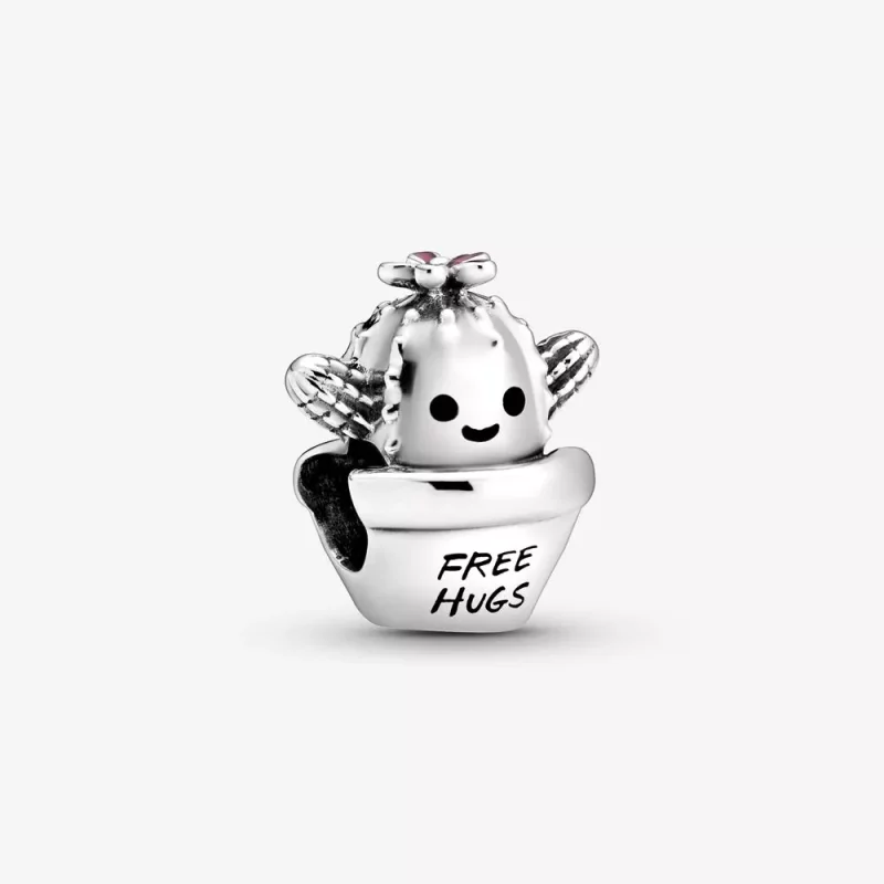 (afbeelding voor) PANDORA Cactus Bedel Met Tekst 'Free Hugs' 798786C01
