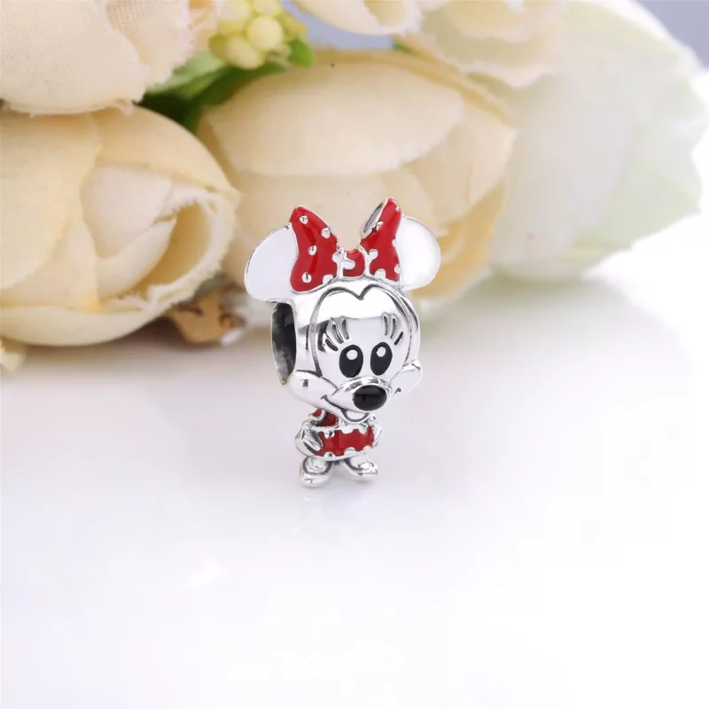 (afbeelding voor) PANDORA Disney Minnie Mouse Dotted Dress & Bow Bedel 798880C02 - Bekijken 2