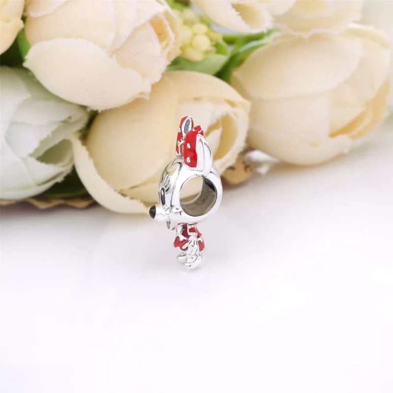 (afbeelding voor) PANDORA Disney Minnie Mouse Dotted Dress & Bow Bedel 798880C02 - Bekijken 3