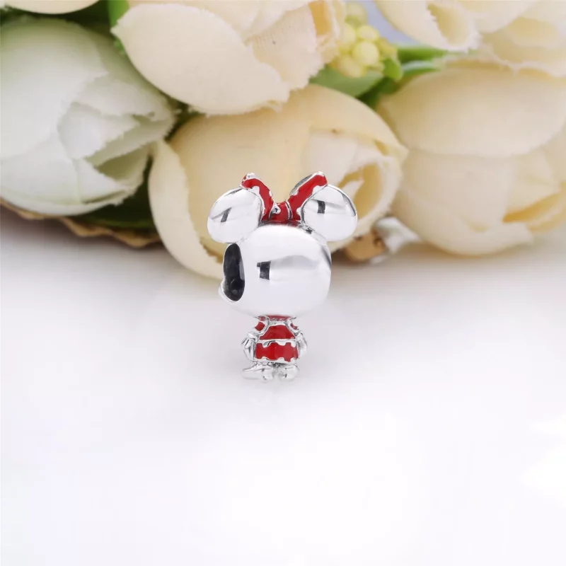 (afbeelding voor) PANDORA Disney Minnie Mouse Dotted Dress & Bow Bedel 798880C02 - Bekijken 4