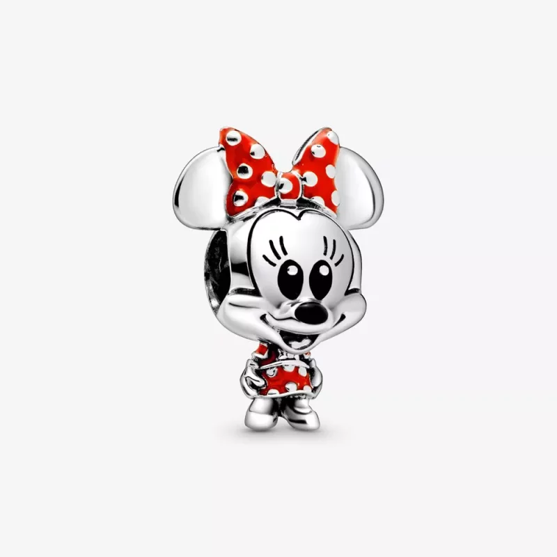 (afbeelding voor) PANDORA Disney Minnie Mouse Dotted Dress & Bow Bedel 798880C02