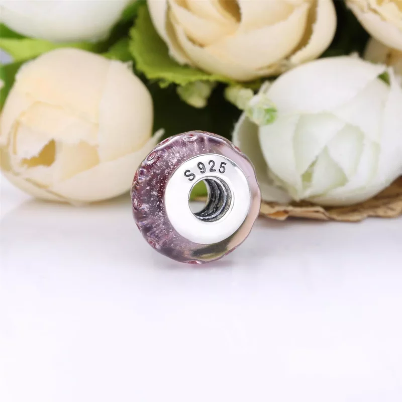 (afbeelding voor) PANDORA Golvende Fancy Roze Muranoglazen Bedel 798872C00 - Bekijken 3