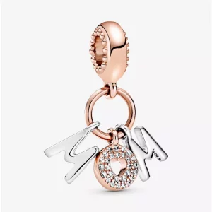 (afbeelding voor) PANDORA Hangende Bedel Met Letters 'Mum' 788828C01