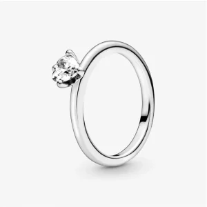 (afbeelding voor) PANDORA Helder Hart Solitair Ring 198691C01
