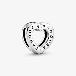 (afbeelding voor) PANDORA Logo Heart Clip Bedel 798741C00