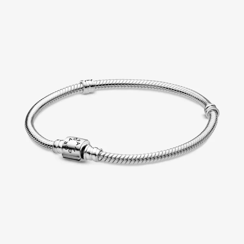 (afbeelding voor) PANDORA Moments Snake Chain Armband Met Cilindersluiting 598816C00
