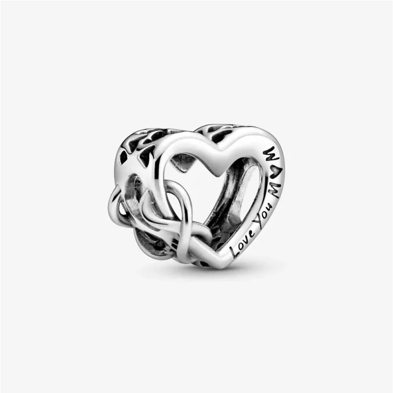 (afbeelding voor) PANDORA Oneindig Hart Bedel Met Tekst 'Love You Mum' 798825C00