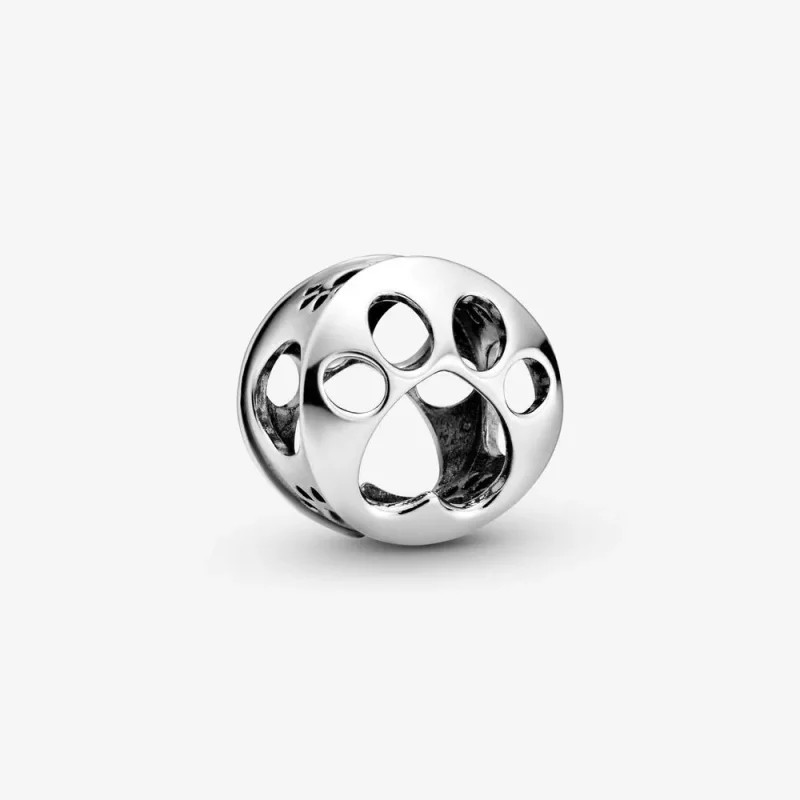 PANDORA Opengewerkte Pootafdruk Bedel 798869C00 (afbeelding voor) PANDORA Opengewerkte Pootafdruk Bedel 798869C00