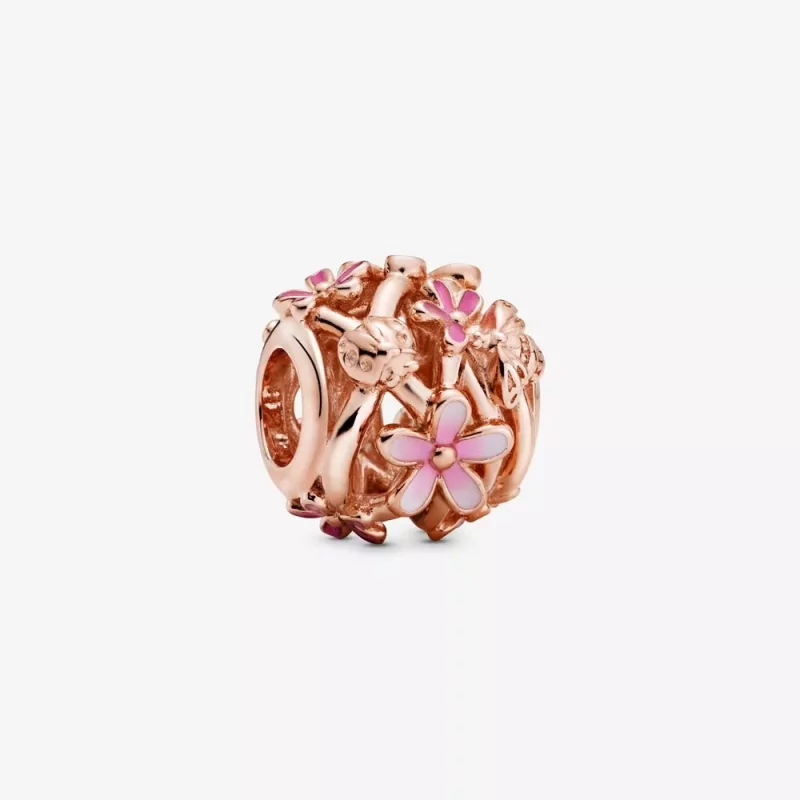 (afbeelding voor) PANDORA Opengewerkte Roze Madeliefjes Bedel 788772C01