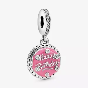 (afbeelding voor) PANDORA Pink Birthday Cake Hangende Bedel 798888C01