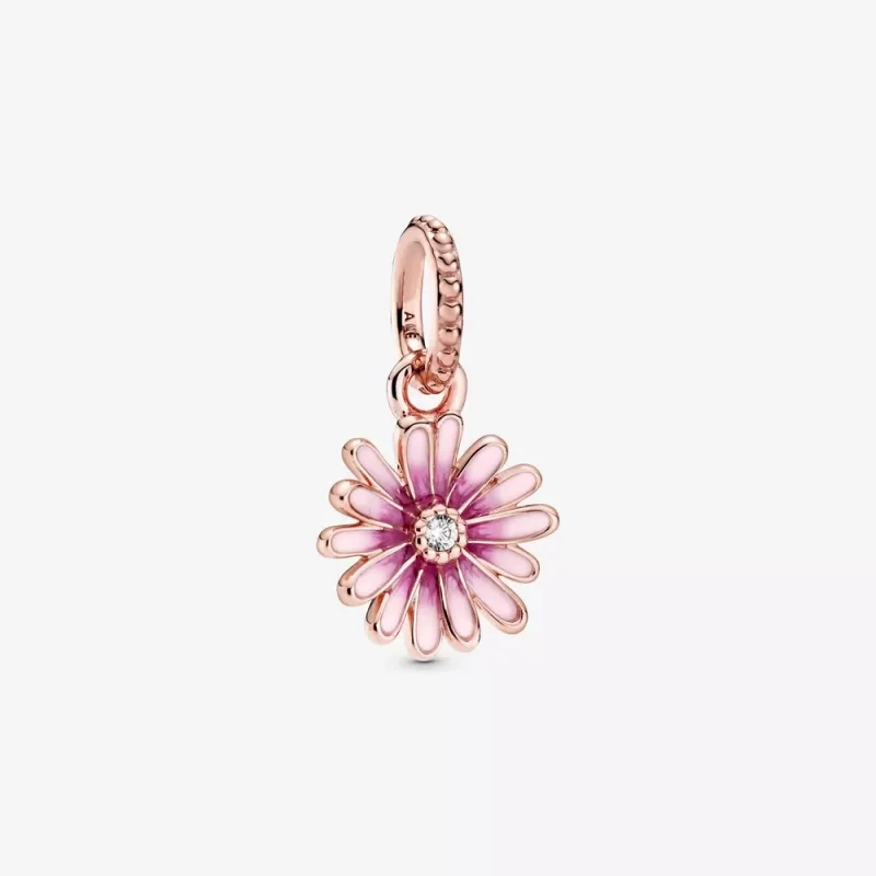 (afbeelding voor) PANDORA Roze Madeliefje Hangende Bedel 788771C01