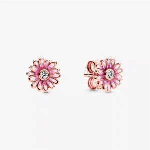 (afbeelding voor) PANDORA Roze Madeliefjes Oorknopjes 288773C01