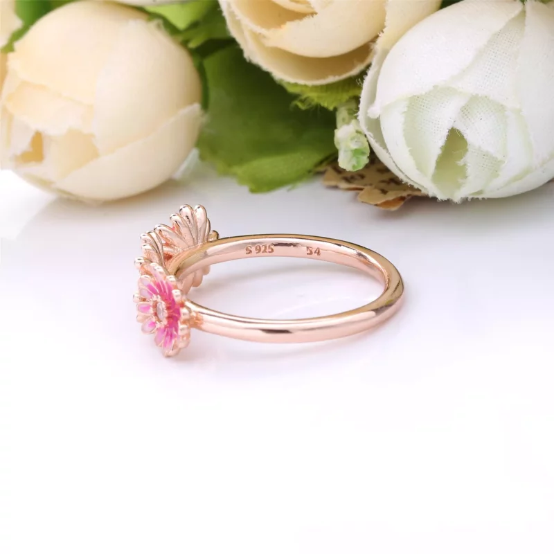 (afbeelding voor) PANDORA Roze Madeliefjes Trio Ring 188792C01 - Bekijken 4